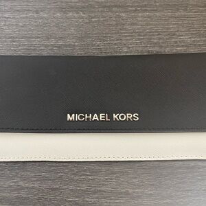 Michael Kors Black and White Long Wallet